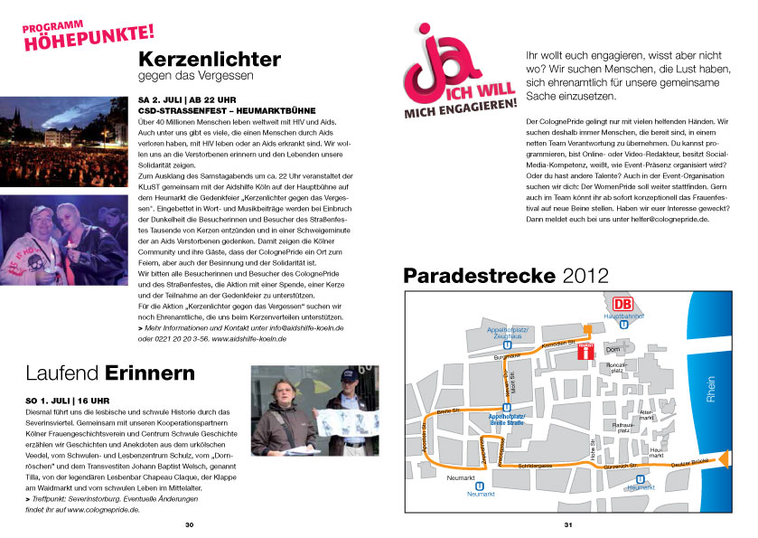 ColognePride Programmheft 2012