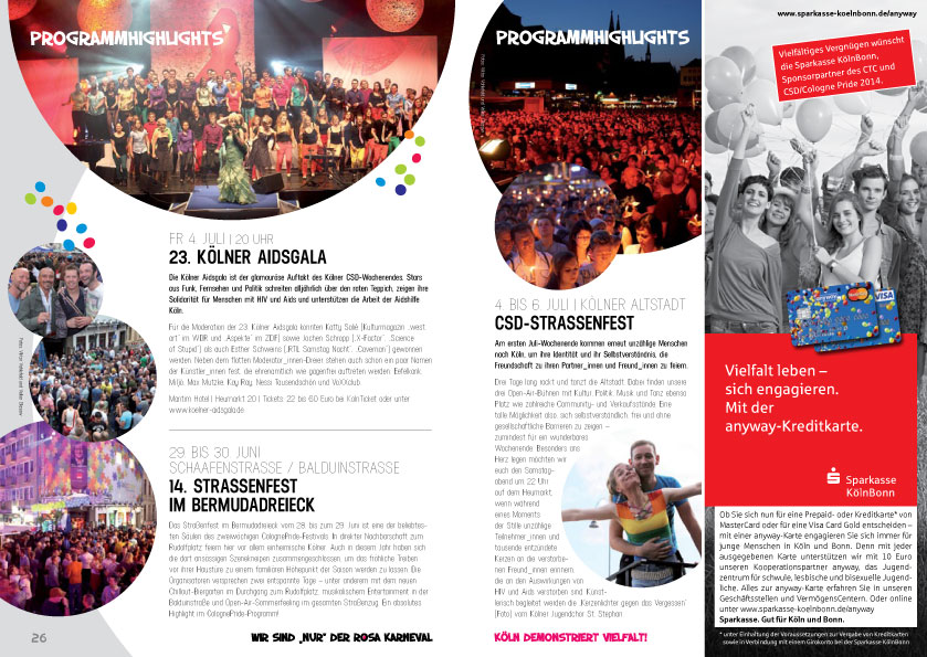 ColognePride Programmheft 2014