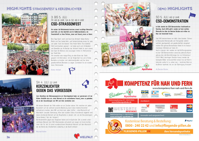 ColognePride Programmheft 2015